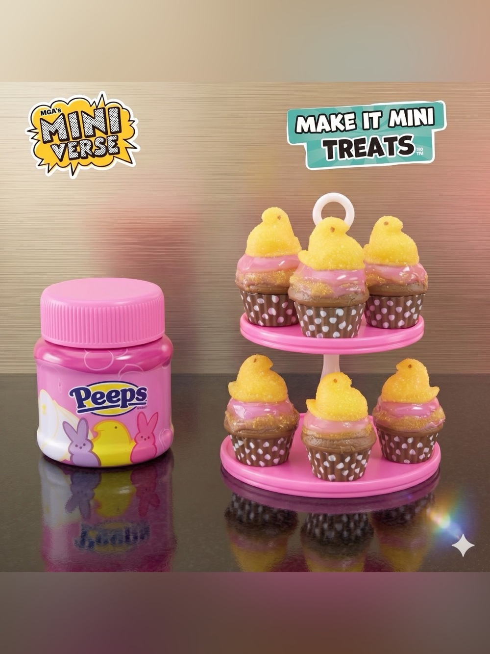 MGA's Miniverse Make It Mini TREATS Series 1: PEEPS Cupcakes (Sealed NEW)